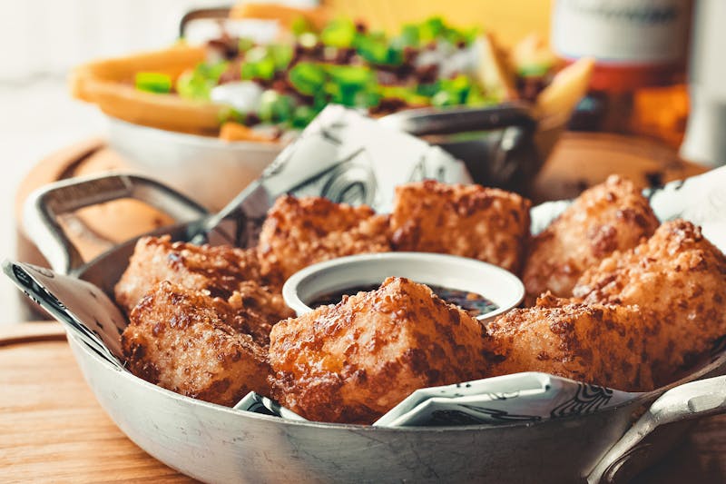 Mozzarella sticks with crispy golden coating